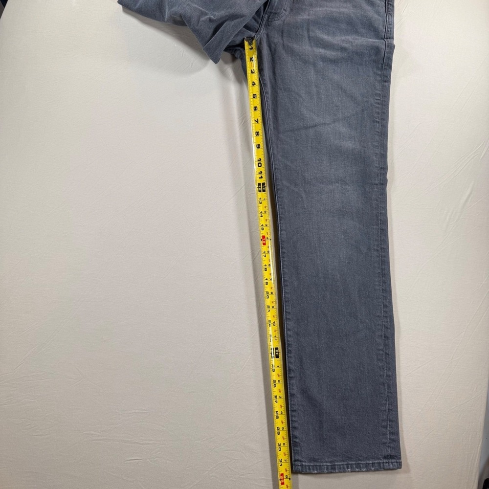 J.Crew Flex Straight Fit Jeans Mens 34x32 Gray Stretch Denim Pants - Picture 3 of 8